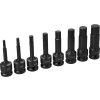 Kraft&Dele KD5431 — Sada rázových nástrčných klíčů HEX 8 kusů, připojení 1/2", H5–H19