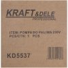 Kraft&Dele KD5537 — Elektrické palivové čerpadlo 230 V / 550 W / 60 l/min (nafta, petrolej)