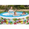 Nafukovací bazén Bestway 196 cm × 53 cm – kulatý s třemi nafukovacími prstenci