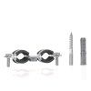 Dvojitá kovová obejma s gumou pro trubku 1/2" (20–25 mm) – Geko PM-AX-3600