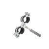 Dvojitá kovová obejma s gumou pro trubku 1/2" (20–25 mm) – Geko PM-AX-3600