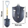 Łopata wielofunkcyjna – saperka 70cm HARD-LINE (6)