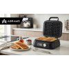 Vaflovač ABRAMS — 2200 W, 2 velké vafle, regulace propečení – z boku