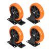 Sada průmyslových otočných transportních koleček 125 mm (500 kg) 4 ks – Kraft&Dele KD3621 - foto 1