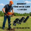 2239 10 13050 benzinovy pudni vrtak 3 8kw 3 vrtaky 10 15 20