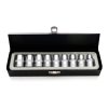 Kraft&Dele KD10227 – Sada 9 ks gola ořechů TORX-E 1/2" v kovovém kufříku
