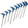 Sada 9 klíčů TORX Kraft&Dele KD10247 – CrV ocel, T10–T50