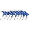 Sada 9 klíčů TORX Kraft&Dele KD10247 – CrV ocel, T10–T50