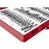 Kraft&Dele KD10250 — Sada závitníků a závitořezů 110 ks, M2–M18, kalená ocel, kovový kufr