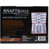 Kraft&Dele KD10250 — Sada závitníků a závitořezů 110 ks, M2–M18, kalená ocel, kovový kufr