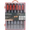 Kraft&Dele KD10287 – Sada jehlových pilníků na kov, 6 kusů, 150 mm
