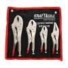 Kraft&Dele Kleště morse 4 ks KD10338 – sada samosvorných kleští 125–250 mm