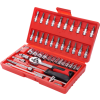 Kraft&Dele KD10525 – Sada nářadí 46 ks, nástrčné klíče 1/4" CrV ocel