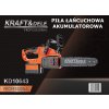 Kraft-Dele KD10643 — Akumulátorová řetězová pila 2×21V 4Ah + sada příslušenství XXL