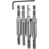Kraft&Dele KD11209 — Sada samocentrujících vrtáků s zahloubením, 4 ks, HSS, stopka 1/4"