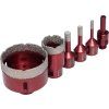 Kraft&Dele KD11219 — Sada diamantových korunových vrtáků 5 ks (6–68 mm, M14, adaptér 3/8 HEX)