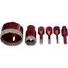 Kraft&Dele KD11219 — Sada diamantových korunových vrtáků 5 ks (6–68 mm, M14, adaptér 3/8 HEX)