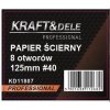 57963 2 brusny papir 50 ks kotouc 125 mm p40 se suchym zipem kd11807