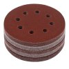57975 10 brusny papir 50 ks kotouc 125 mm p80 se suchym zipem kd11809