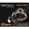 Čelová svítilna Kraft&Dele KD1245 — Cree T6 LED, dosvit 500 m, IPX45, 4 režimy, zoom