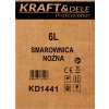 Nožní maznice 6 l Kraft&Dele KD1441 — pedálové ovládání pro mazání strojů