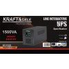 Záložní zdroj UPS 1500VA LCD Kraft&Dele KD1929