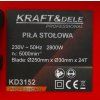 61839 7 stolni kotoucova pila 2800 w kd3152