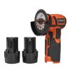 Akumulátorová úhlová bruska 2×12 V Kraft&Dele KD3161 – bezuhlíkový motor, PROFI SET