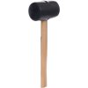 Gumové kladivo s dřevěnou rukojetí Kraft&Dele KD900 — 500 g, hlava 100 mm