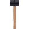 Gumové kladivo s dřevěnou rukojetí Kraft&Dele KD900 — 500 g, hlava 100 mm