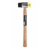58632 2 gumovy plastovy kladivo 30 mm s drevenou rukojeti kd903