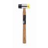 58632 3 gumovy plastovy kladivo 30 mm s drevenou rukojeti kd903