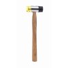 58632 6 gumovy plastovy kladivo 30 mm s drevenou rukojeti kd903