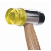 58632 7 gumovy plastovy kladivo 30 mm s drevenou rukojeti kd903