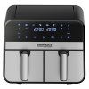 117552 1 bezolovnata friteza airfryer 9 l 2500 w s dvojitymi komorami a lcd displejem
