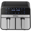 Kraft&Dele KD4180 – Bezolovnatá fritéza Airfryer 9 l 2500 W s dvojitými komorami a LCD displejem