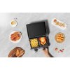 Kraft&Dele KD4180 – Bezolovnatá fritéza Airfryer 9 l 2500 W s dvojitými komorami a LCD displejem
