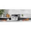 Kraft&Dele KD4180 – Bezolovnatá fritéza Airfryer 9 l 2500 W s dvojitými komorami a LCD displejem