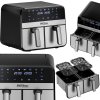 55047 1 117552 1 bezolovnata friteza airfryer 9 l 2500 w s dvojitymi komorami a lcd displejem