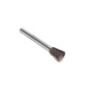 57597 3 frezka pilnik na kov z karbidu wolframu 12x12mm trn 6mm kuzelovy obraceny 200