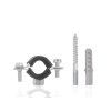 60195 1 kovova objimka s gumou pro trubky 1 2 20 25 mm 200