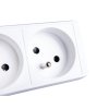 66342 5 prodluzovaci kabel bila napajeci lista 3 zasuvky 5 m 40