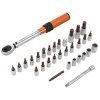 Kraft&Dele KD11394 – Sada dynamometrického klíče 1/4″ 5–25 Nm, 32 dílů