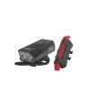 73221 1 vodotesne usb cyklisticke svetlo ipx4 sada predni 800 lm 900 mah zadni 120 lm 120 mah 120