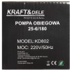 Oběhová pumpa KRAFT&DELE KD802 25-6, 180 W