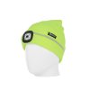 74367 zimni cepice s reflexnim prvkem a led lampickou zluta 100