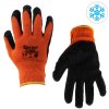74421 zimni pracovni rukavice orange r 10 12 480
