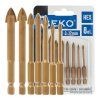 122265 sada vrtaku do skla a keramiky 8 ks hex 312 mm geko