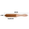 123735 1 zluty drateny kartac na rez 6 rad drevena rukojet 12 120 mm geko