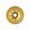 126027 dvojity segmentovy kotouc pro brouseni betonu 125 mm x 22 23 mm heidmann 50